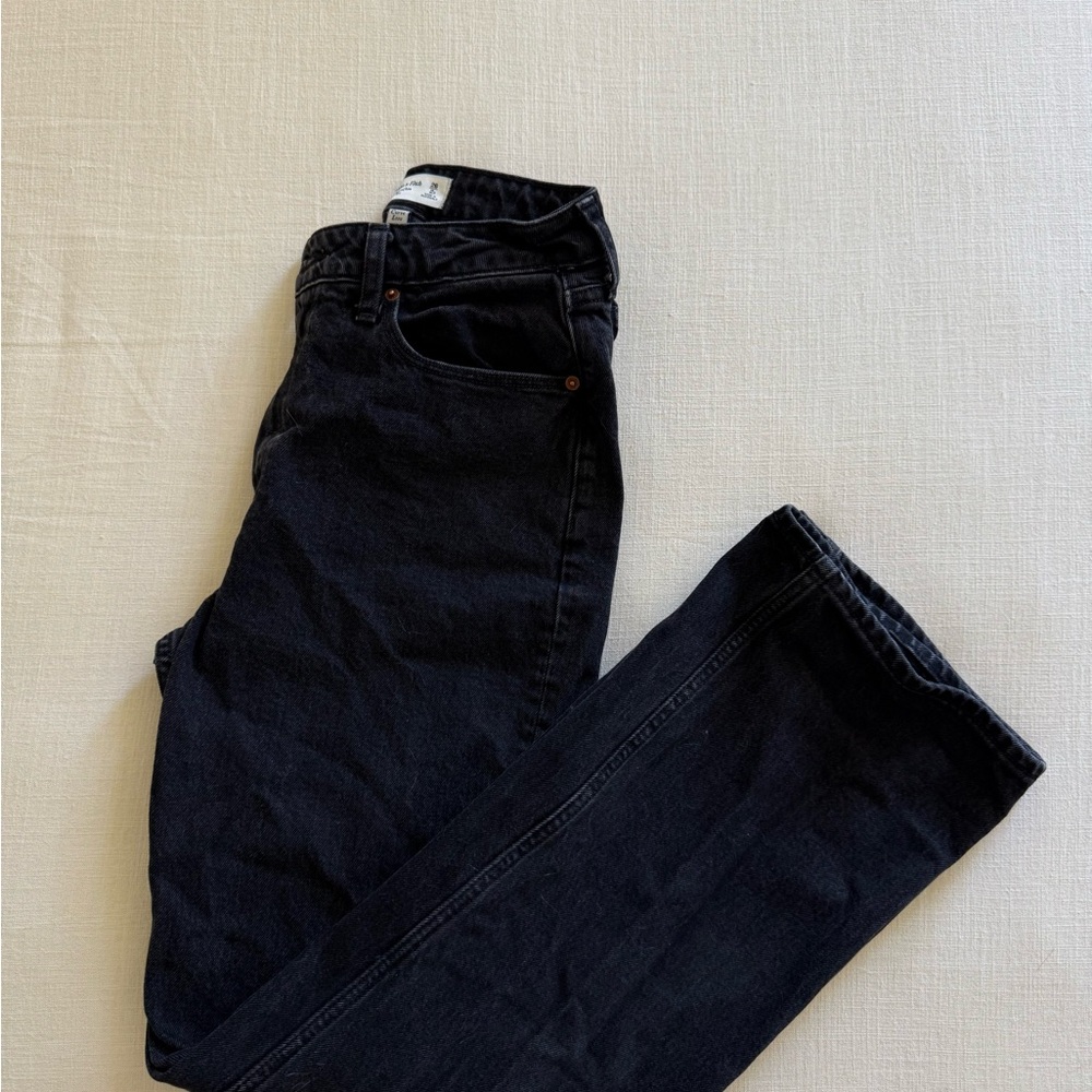 Abercrombie & Fitch Women's Black Straight Jeans